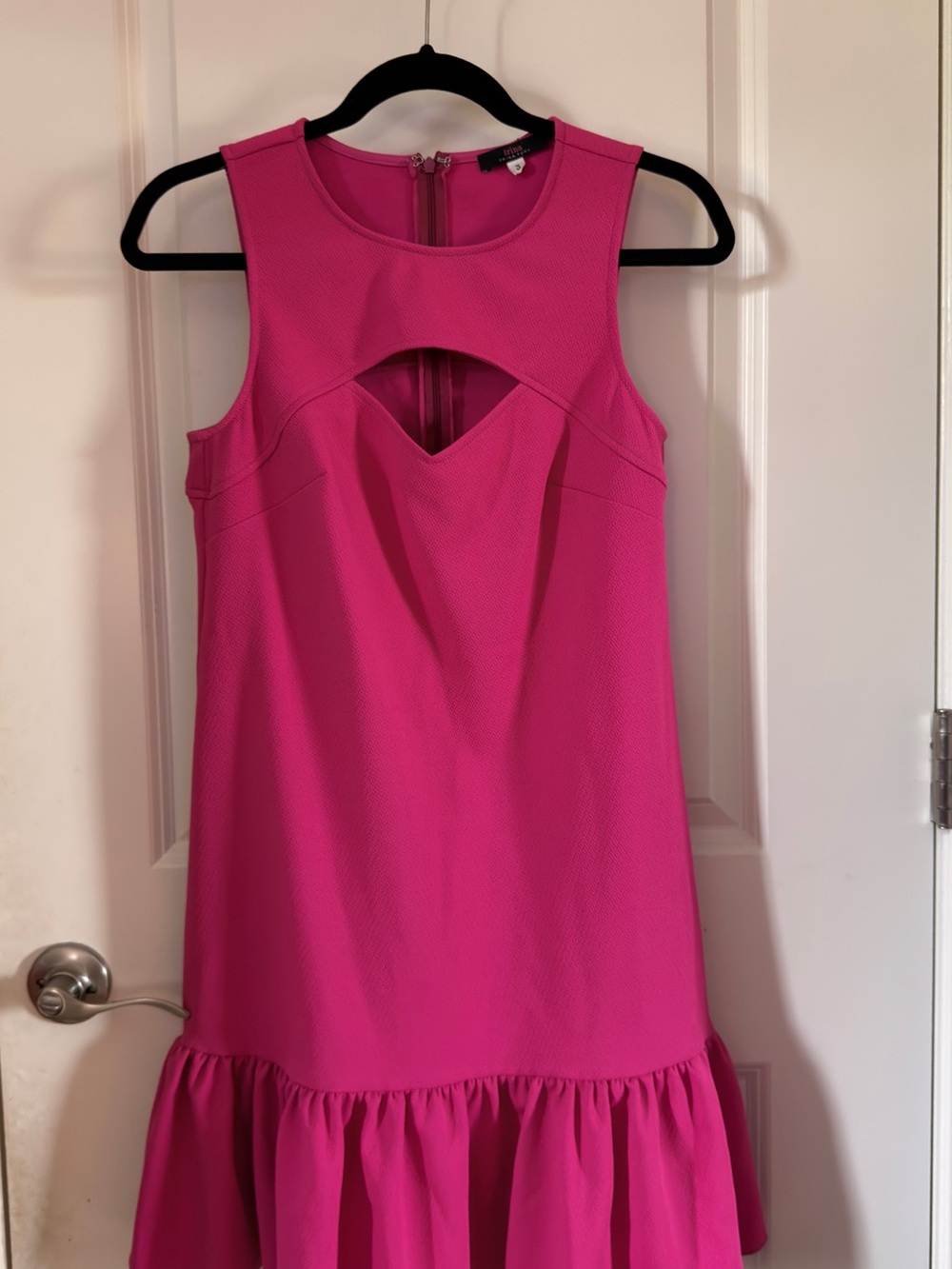 Trina Turk Hot Pink Sleeveless Cutout Shift Dress